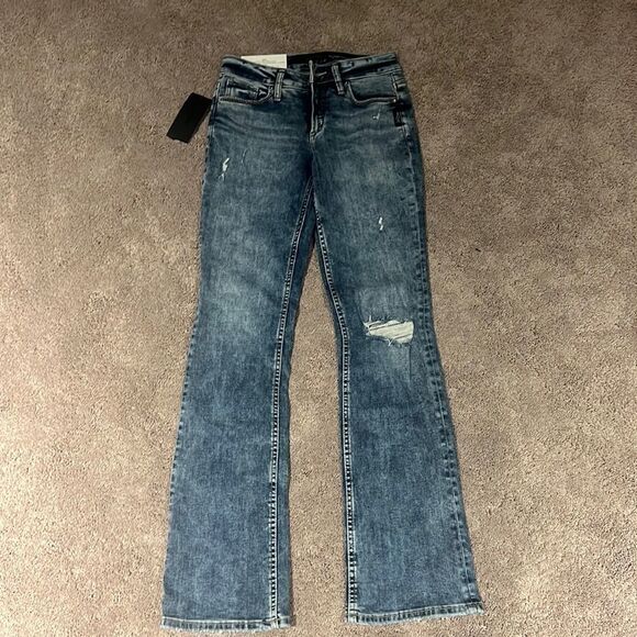 Silver jeans co! Slim boot mid rise curvy size 26 - Picture 1 of 6